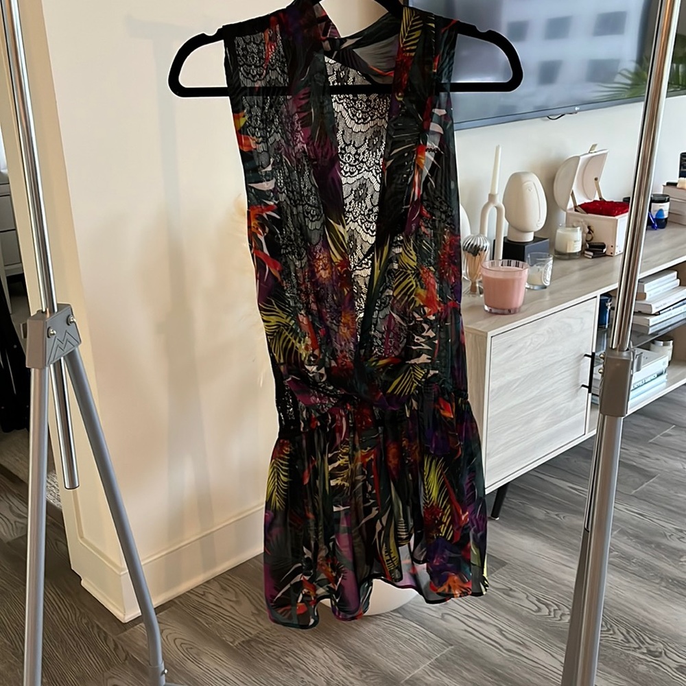 River island swim cover up size medium